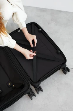 Soft-Sided Collapsible Carry-On Roller In Black