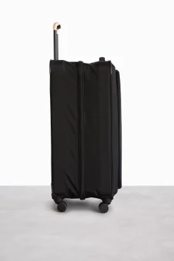 Soft-Sided Collapsible Check-In Roller In Black