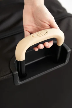 Soft-Sided Collapsible Check-In Roller In Black