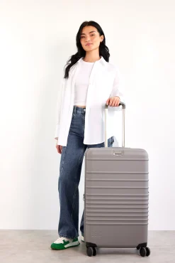 The 26" Check-In Roller In Grey