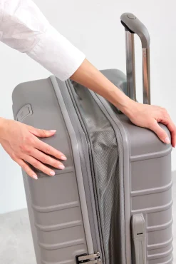 The 26" Check-In Roller In Grey