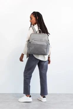 The Backpack Diaper Bag In Grey