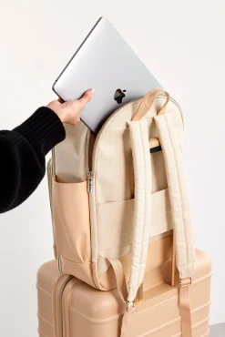 The Backpack In Beige