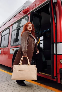 The Commuter Duffle In Beige
