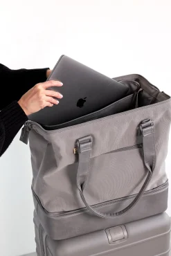The Convertible Mini Weekender In Grey