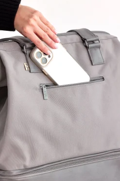 The Convertible Mini Weekender In Grey