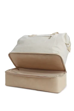 The Convertible Mini Weekender In Beige
