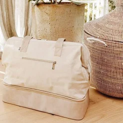 The Convertible Weekender In Beige