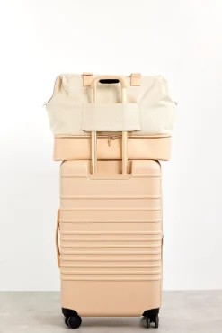 The Convertible Weekender In Beige