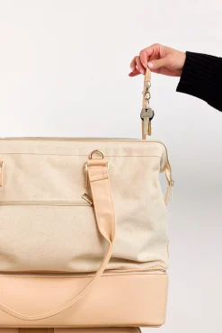 The Convertible Weekender In Beige