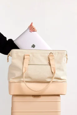 The Convertible Weekender In Beige