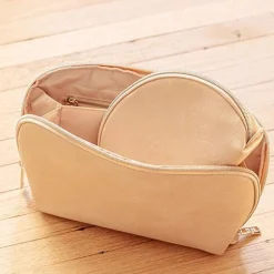 The Cosmetic Pouch Set In Beige