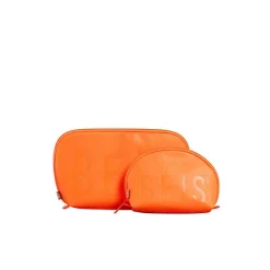 The Cosmetic Pouch Set In Creamsicle