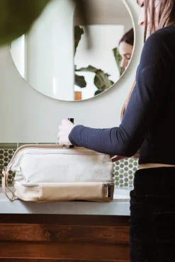 The Dopp Kit In Beige