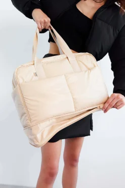 The Expandable Duffle In Beige