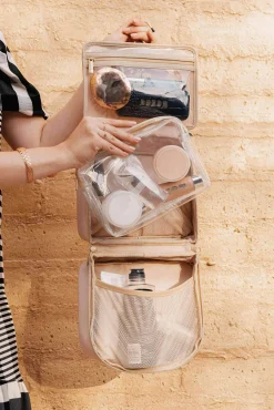 The Hanging Cosmetic Case In Beige
