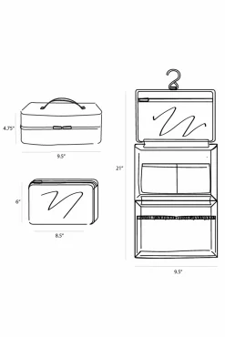 The Hanging Cosmetic Case In Beige