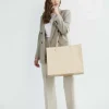 The Large Work Tote In Beige