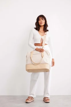 The Mini Weekender In Beige