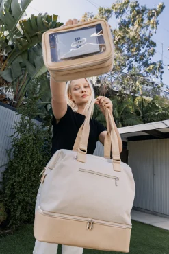 The Mini Weekender In Beige