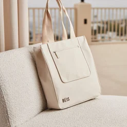 The North To South Tote In Beige