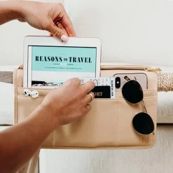 The Seatback Organizer In Beige