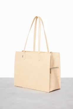 The Work Tote In Beige