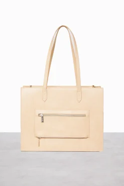 The Work Tote In Beige